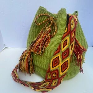 Wayuu Mochila Columbia Bucket Crossbody Bag BOHO